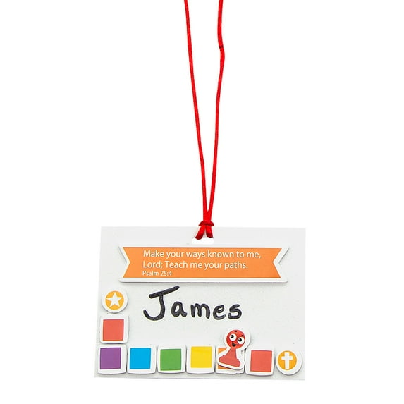 Board Games VBS Nametag Necklace Craft Kit Makes 12