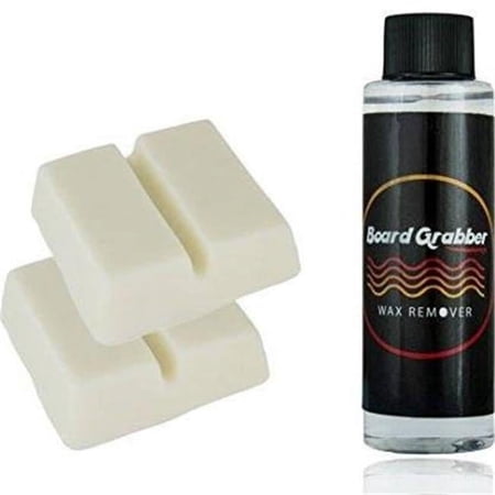 Board Grabber Cool Water Surf Wax 2 Bars & Liquid Remover