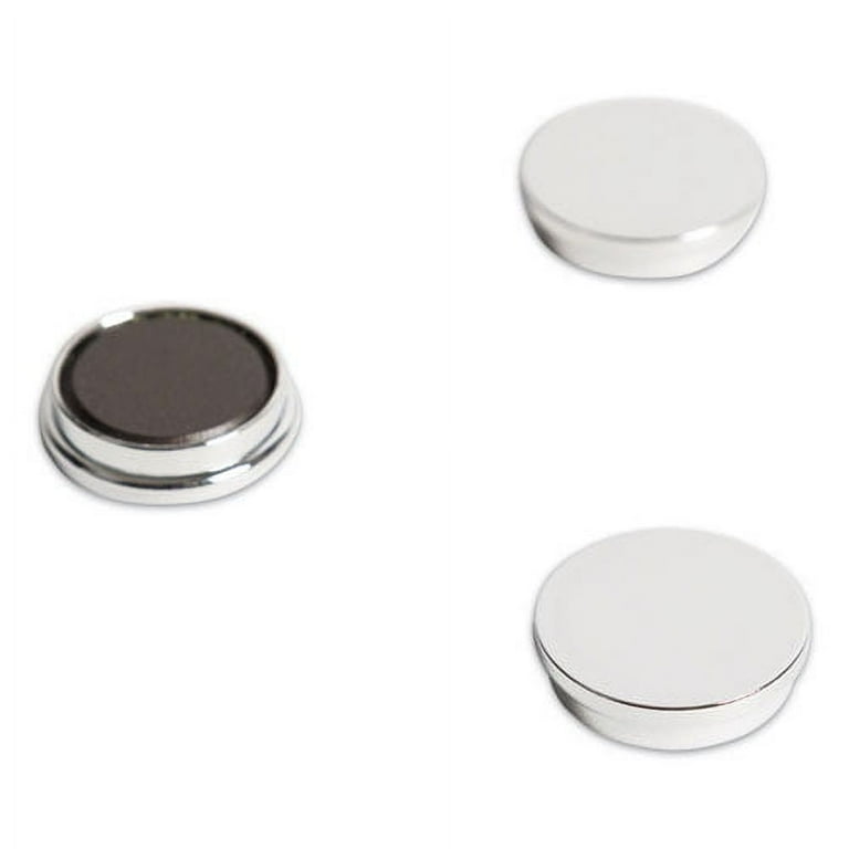 Board Magnets, Circles, Silver, 1.25 Board Magnets, Circles, Silver, 1.25