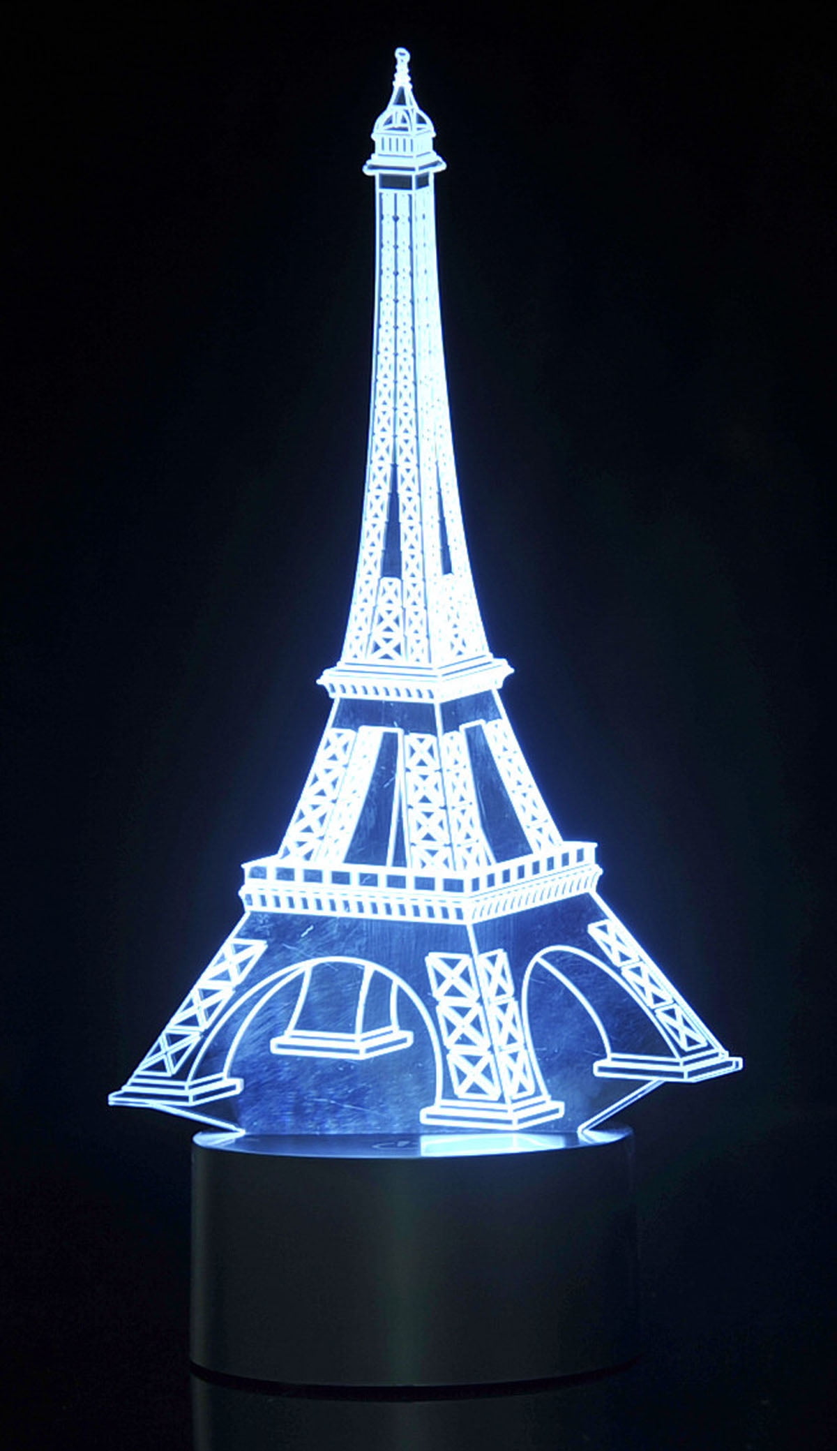 Board No More! 3D Eifel Tower Laser Cut Precision LED Lights