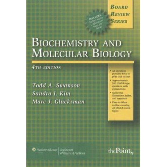 Pre-Owned BRS Biochemistry and Molecular Biology, Fourth Edition (Paperback) 078178624X 9780781786249