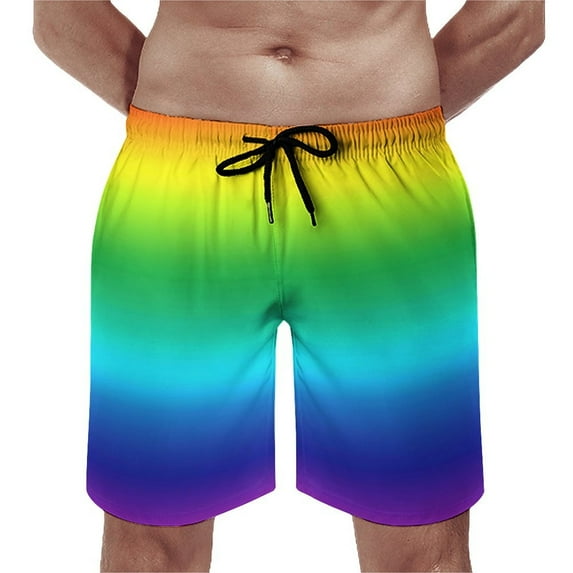 Board Shorts Bright Casual Swim Trunks Abstract Art Men Quick Dry Running Surf Hot Plus Size Beach