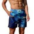 Board Shorts Men's Print Trend Youth Sweat Fitness Running Summer Beach