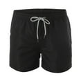 thumbnail image 1 of Board Shorts Swim Trunks for Men Sports Net Dry Quick With Inner Casual Swimwear Bathing Suits Beach Bottom Shorts Black, 1 of 4