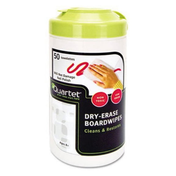Quartet Dry Erase Wet Wipes - Pack of 50