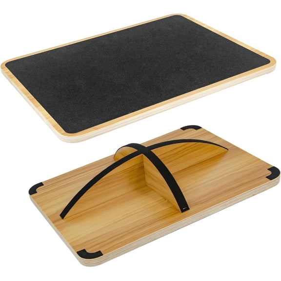 Board for Physical , Wooden Wobble Board for and Ankle Strengthening, Anti-Slip Surface, 350 lbs Capacity Standing Desk Rocker Board