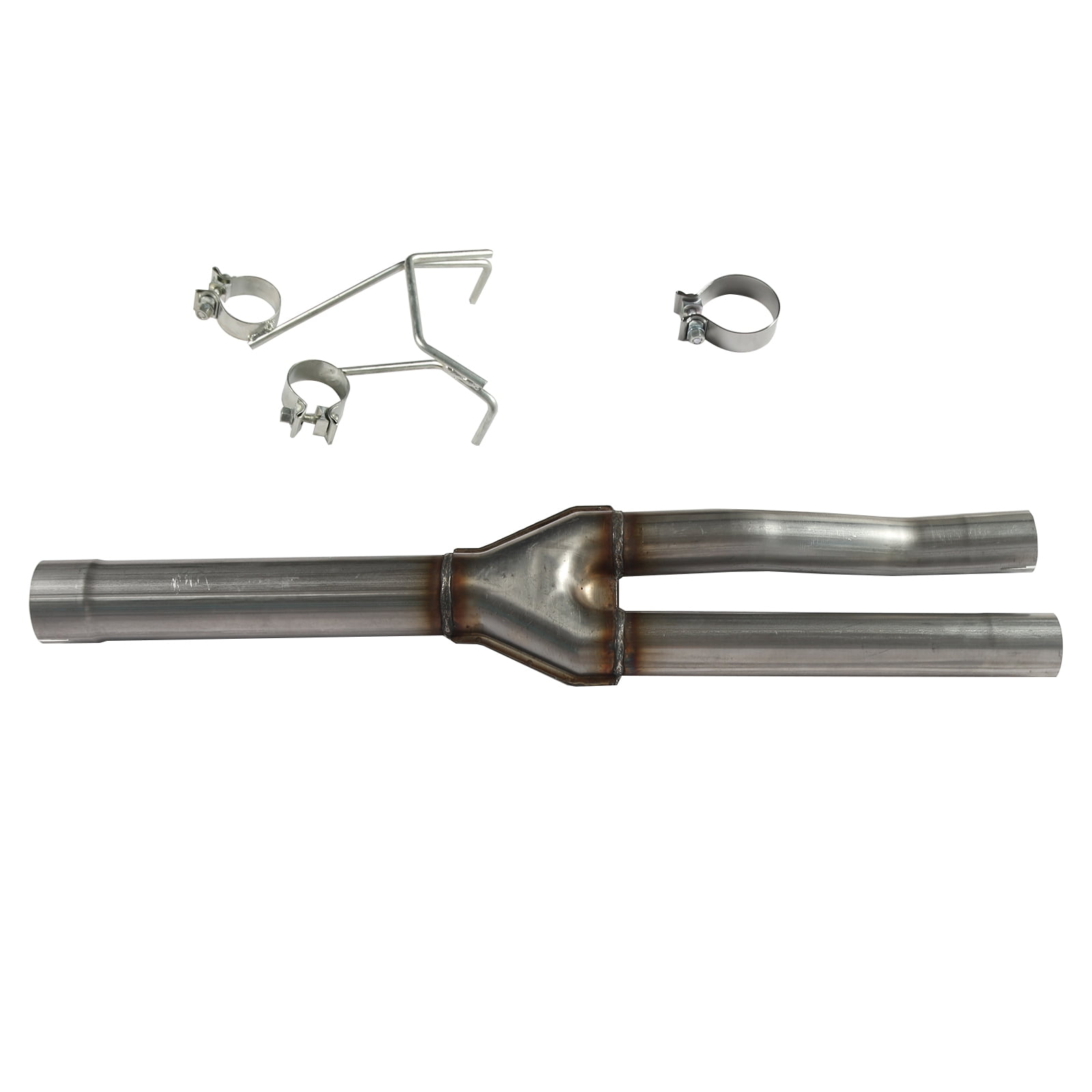 BoardRoad Dual Exhaust Muffler Delete YPipe Kit Direct Stainless Steel