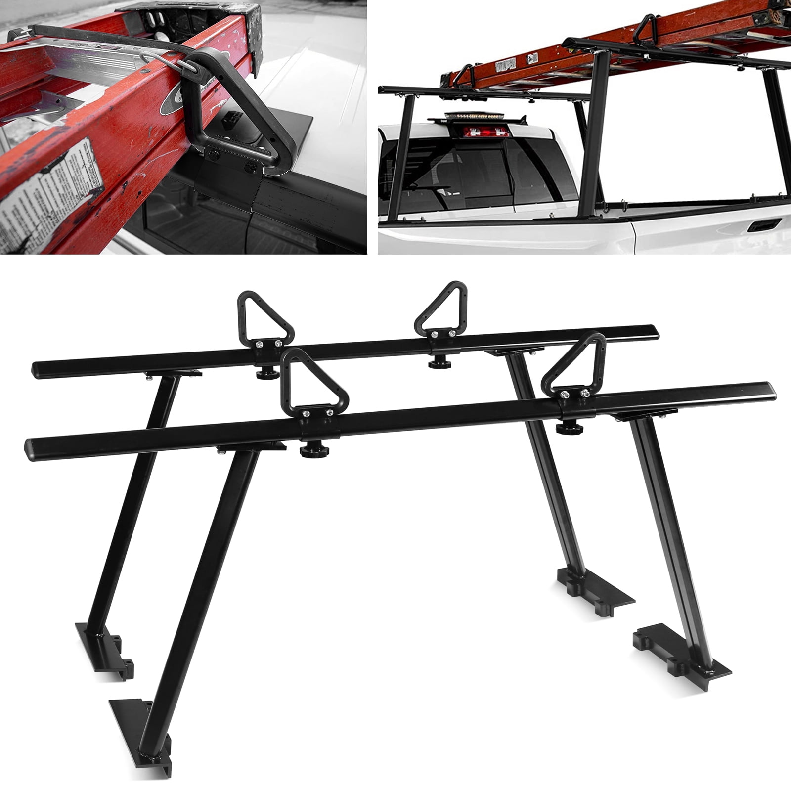BoardRoad Pickup Truck Ladder Racks, Black Universal Truck Bed Cargo