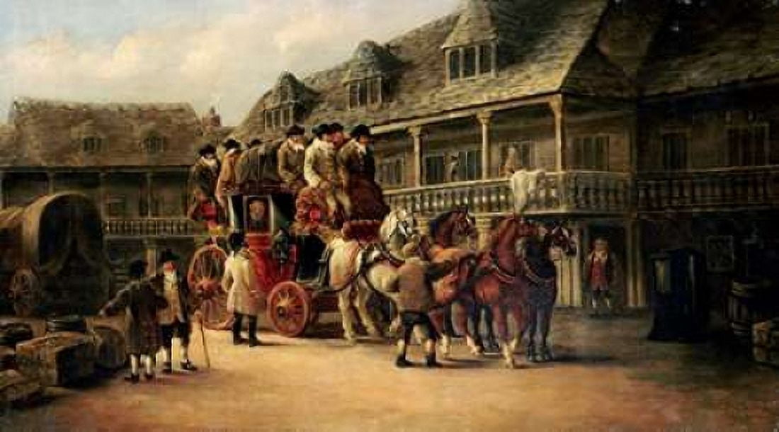 Boarding The Coach To London Canvas Art - John Charles Maggs (24 x 36)