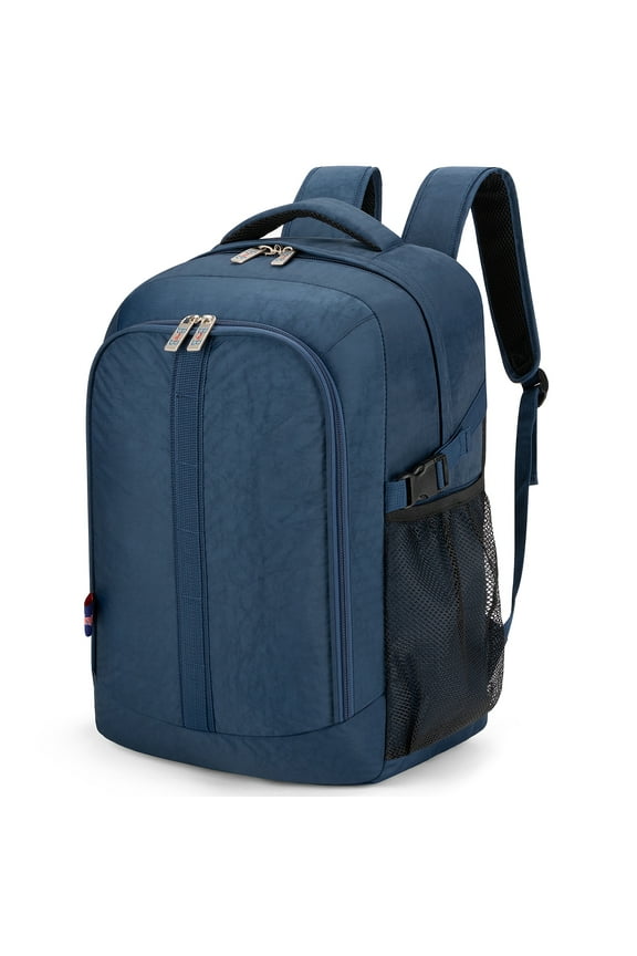 New 18" Personal Item Laptop Backpack for American, Spirit, Frontier Airlines (Navy)
