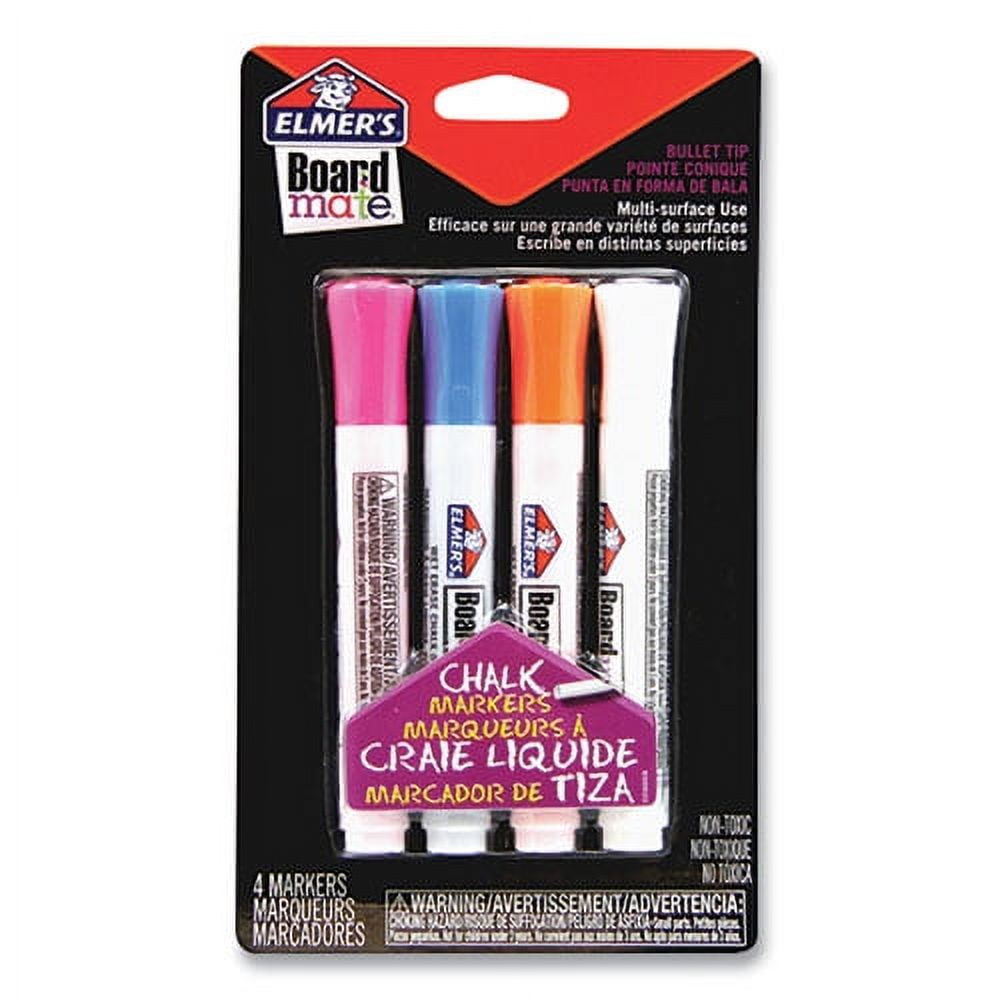 Boardmate Wet Erase Chalk Markers, Broad Bullet Tip, Assorted Colors, 4/Pack Boardmate Wet Erase Chalk Markers, Broad Bullet Tip, Assorted Colors, 4/Pack