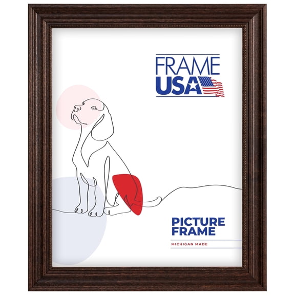 Boardroom Walnut with Walnut Bead 20x30 Inch Picture Frame