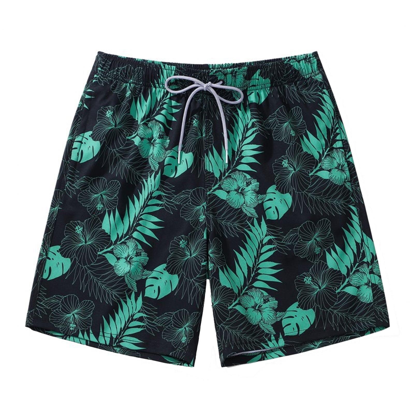 Boardshorts for Men 2024 Elastic Waist Drawstring Lightweight Cool ...