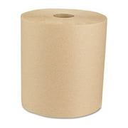 Boardwalk 16GREEN Green Seal Recycled Paper Towel Roll, Hardwound, Universal Roll Towels, Natural, 8" x 800 ft (Case of 6)