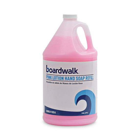 Boardwalk 1807-04-GCE00 1 gal. Cherry Scent Mild Cleansing Pink Lotion Soap (4/Carton)