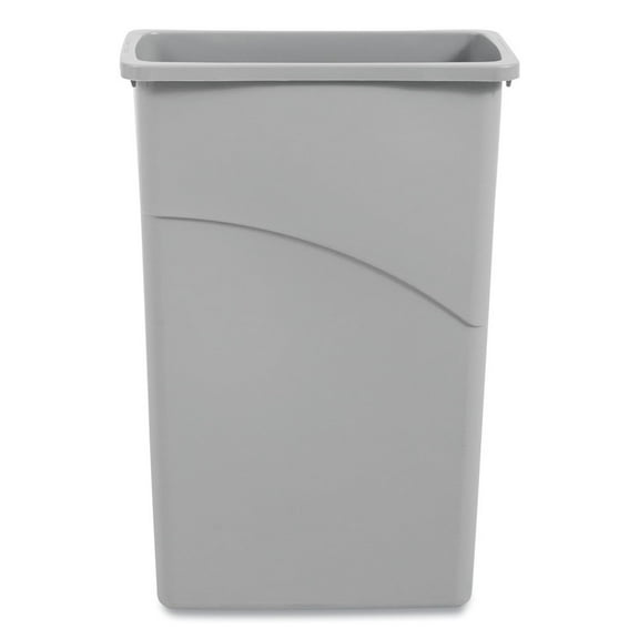 Boardwalk Slim Waste Container 23 gal Plastic Gray 1868188