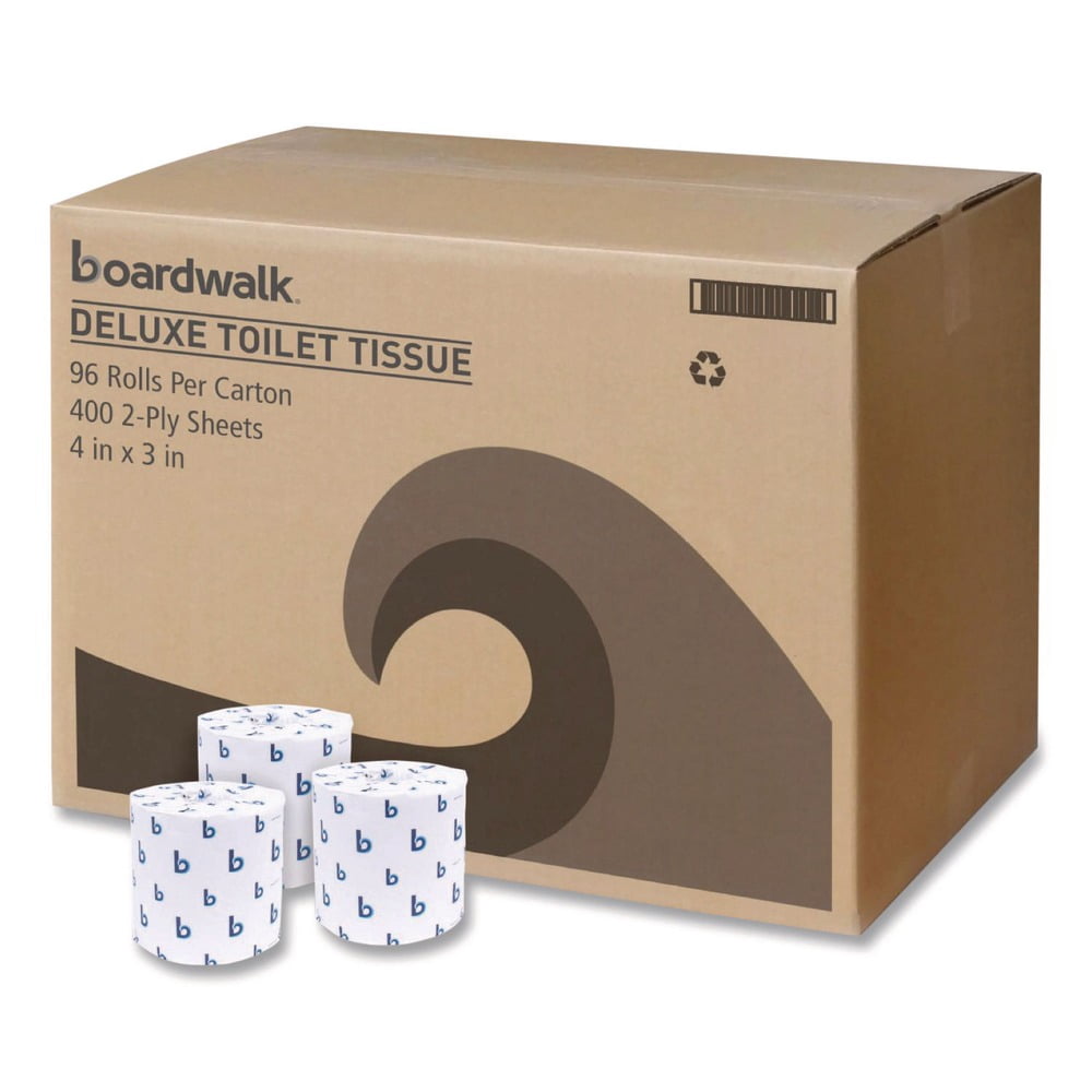 Boardwalk, Toilet Paper, 4 x 3, 500 Sheets Roll, 96 Rolls