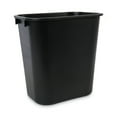 thumbnail image 1 of Unisan Trash Can  14 Quart Black Plastic Open Top Rectangular EA/1, 1 of 5