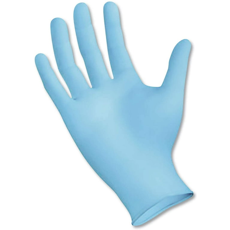 Disposable Examination Nitrile Gloves, Small, Blue, 5 mil, 100/Box Disposable Examination Nitrile Gloves, Small, Blue, 5 mil, 100/Box