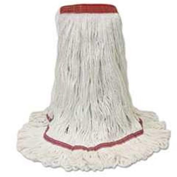 Boardwalk 503WHNB Narrow band Looped-End Mop Head, Large - White