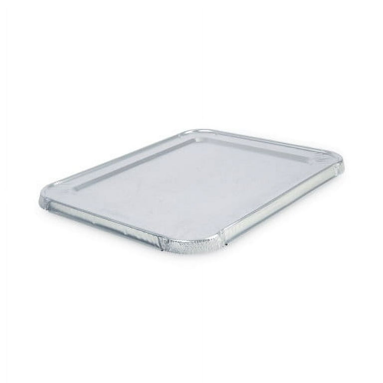 Aluminum Steam Table Pan Lids, Fits Half-Size Pan, Deep, 10.5 x 12.81 x 0.63, 100/Carton Aluminum Steam Table Pan Lids, Fits Half-Size Pan, Deep, 10.5 x 12.81 x 0.63, 100/Carton