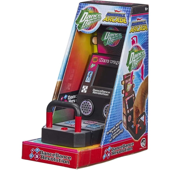 Boardwalk Arcade Dane Dance Revolution Micro Video Game Cabinet