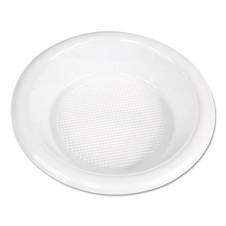 Boardwalk BOWLHIPS12WH Hi-impact Plastic Dinnerware, Bowl, 6.8" Diameter, White, 1000/carton