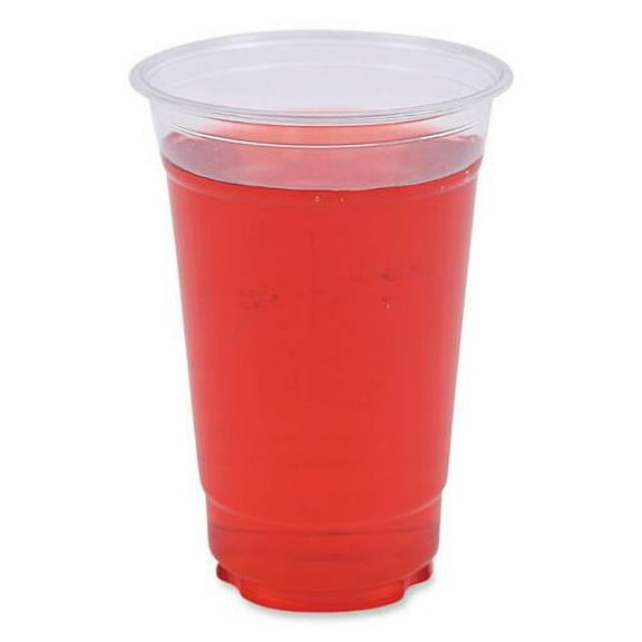 Boardwalk Clear Plastic Cold Cups, 20 oz, 50/Sleeve, 20 Sleeves/Carton