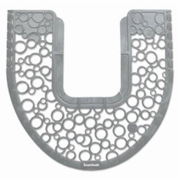 Boardwalk BW  Rubber Commode Mat 2.0- Gray & White - 6 Per Carton
