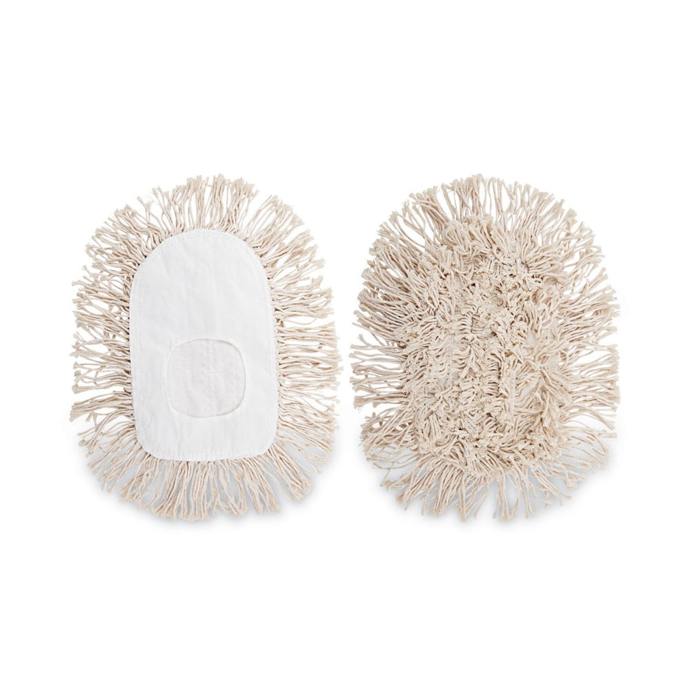 Boardwalk BWK1491 17.5 in. x 13.5 in. Cotton Wedge Dust Mop Head