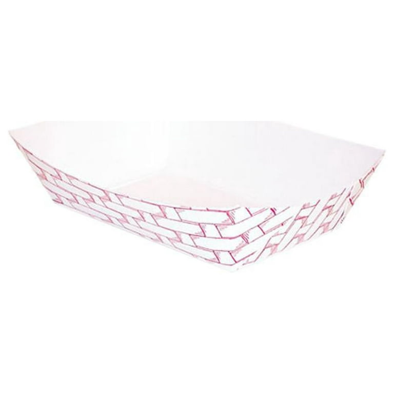 Boardwalk BWK30LAG025 Paper Food Baskets 1 4 lb. Capacity Red