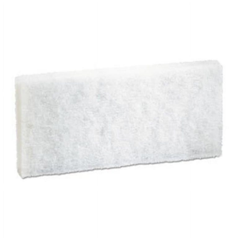 Light Duty Scour Pad, 4.63 x 10, White, 20/Carton Light Duty Scour Pad, 4.63 x 10, White, 20/Carton
