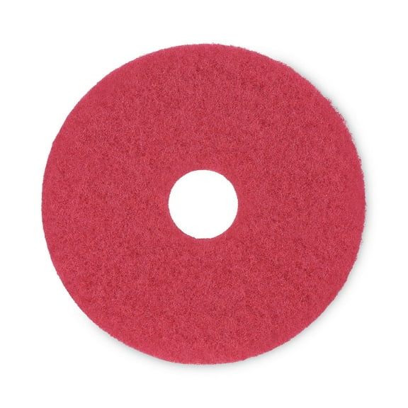 Boardwalk Standard 15-Inch Diameter Buffing Floor Pads Red (BWK4015RED)