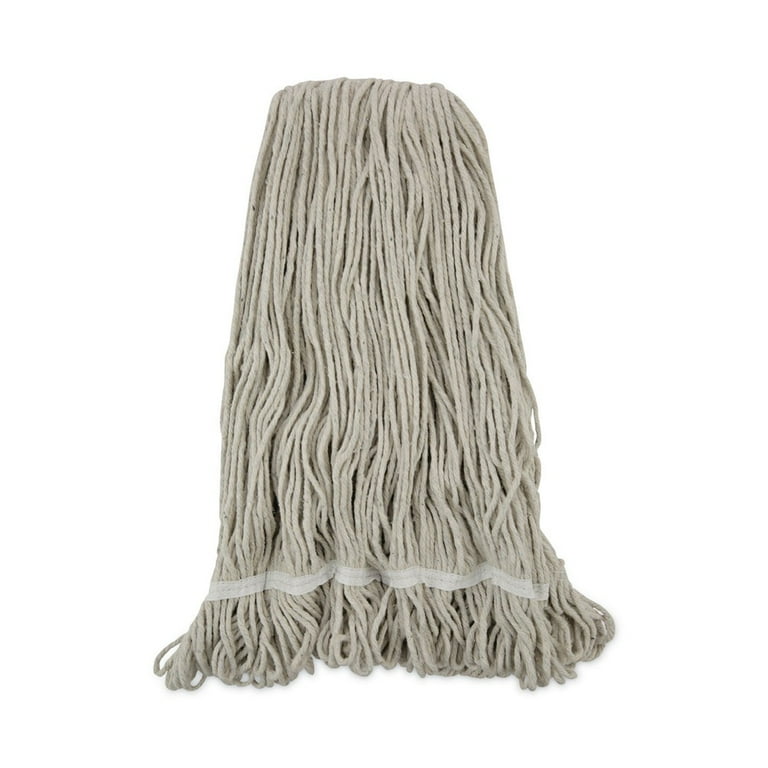 Pro Loop Web/Tailband Wet Mop Head, Cotton, 24oz, White Pro Loop Web/Tailband Wet Mop Head, Cotton, 24oz, White