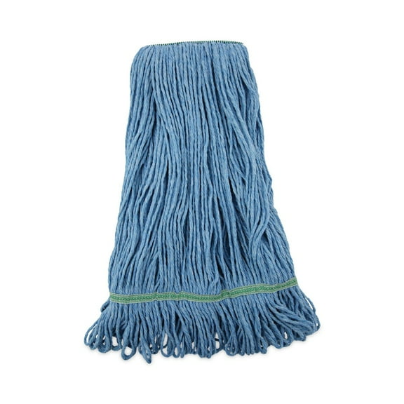 Boardwalk BWK502BLNB Cotton/Synthetic Super Loop Wet Mop Head - Medium, Blue