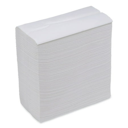 Boardwalk BWK8302 12 in. x 7 in. Tallfold Dispenser Napkin - White (10000/Carton)