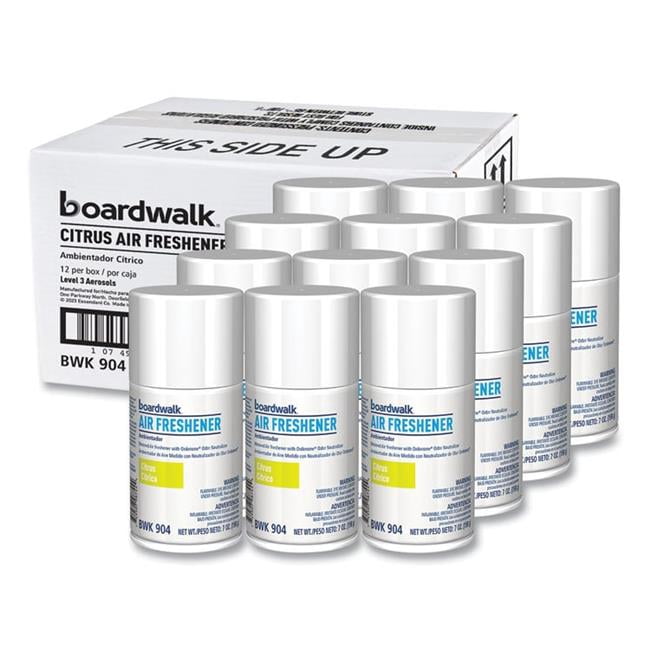 Boardwalk BWK912 7 oz Metered Air Freshener Refill Aerosol Spray 