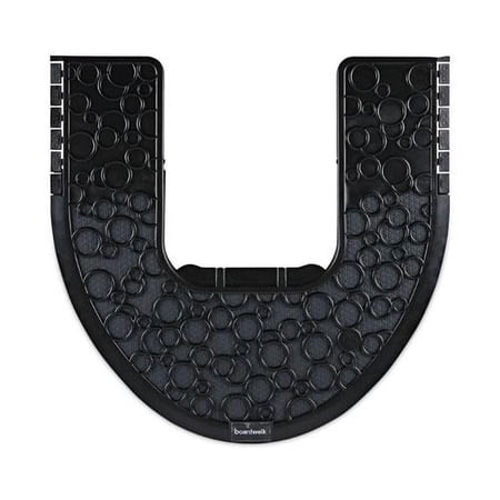 Boardwalk Commode Mat 2.0 Absorbant Rubber 22" x 22" Black 6/Carton (BWKCMBB)