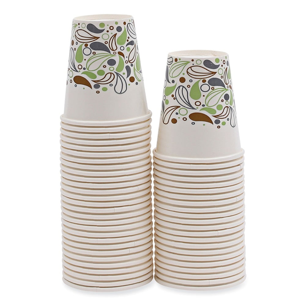 Boardwalk BWKDEER12CCUP 12 oz. Deerfield Printed Paper Cold Cups (1000/Carton)