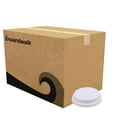 thumbnail image 1 of Boardwalk BWKDEERHLIDW Deerfield Plastic Lids for 10 - 16 oz. Hot Cups - White (1000/Carton), 1 of 10