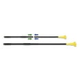 thumbnail image 1 of Boardwalk BWKFF610 2-Piece 1.5 in. Diameter x 59 in. Length Metal Handle with Plastic Jaw Head - Black/Yellow (1/Carton), 1 of 2