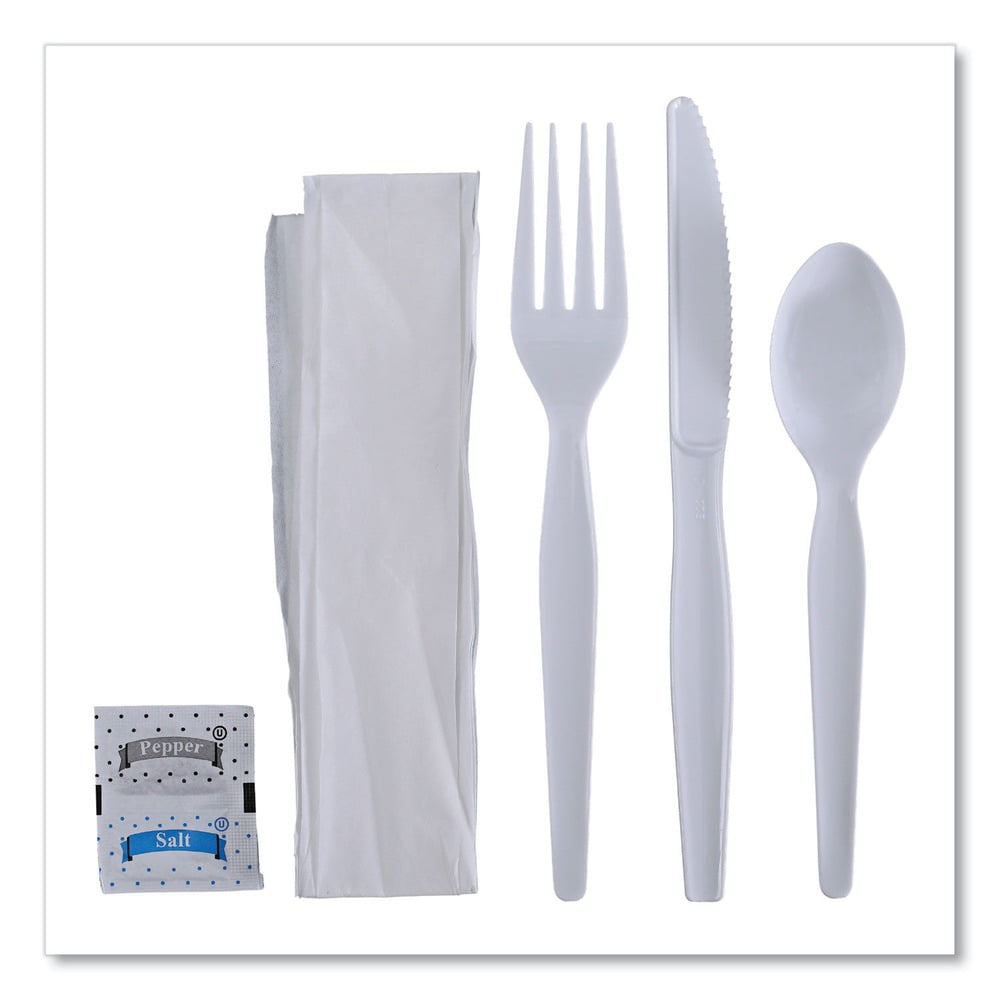 Boardwalk 6Pc. Cutlery Kit Condiment/Fork/Knife/Napkin/Spoon