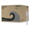 thumbnail image 1 of Boardwalk BWKFORKHW Heavyweight Polystyrene Fork Cutlery - White (1000/Carton), 1 of 7