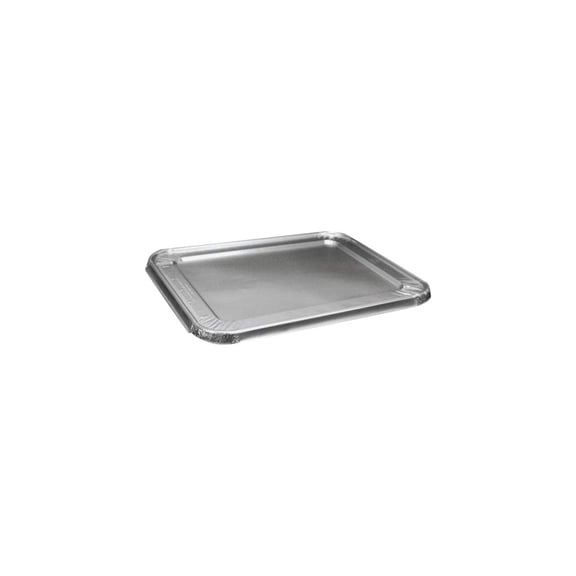Boardwalk BWKLIDSTEAMHF 10.5 in. x 12.81 in. x 0.63 in. Aluminum Steam Table Pan Lids (100/Carton)