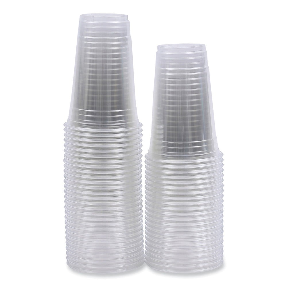 Boardwalk 12 oz. Clear Disposable Plastic Cups, Cold Drinks, PET