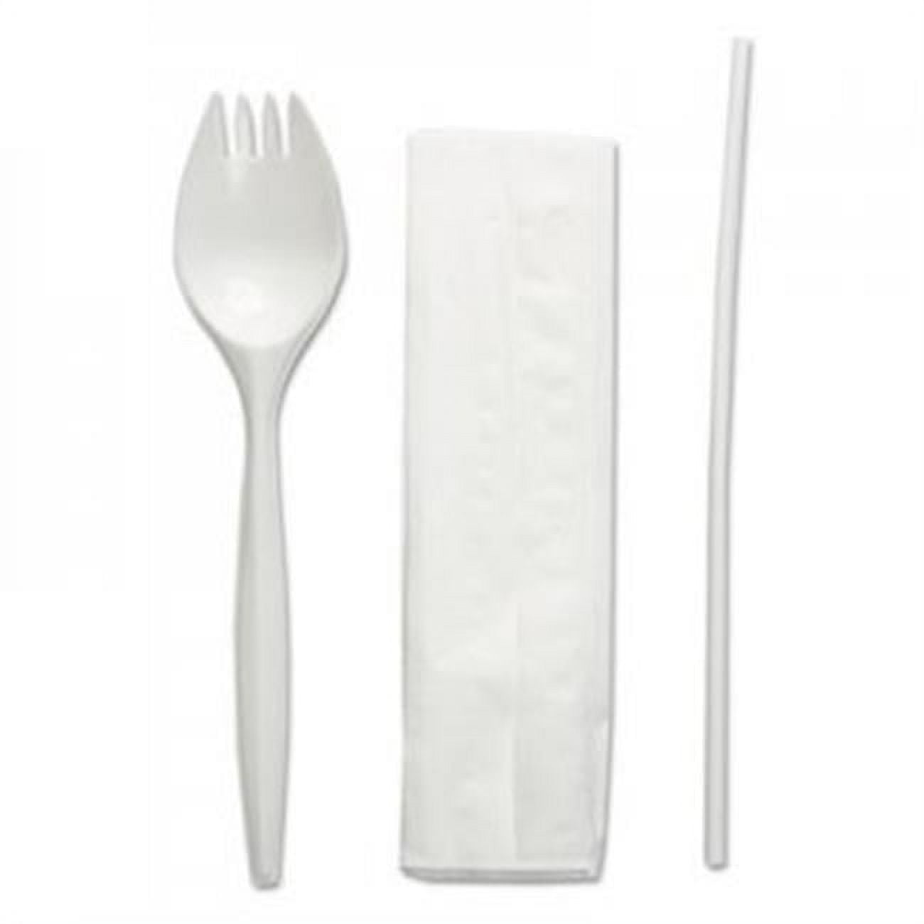 Boardwalk BWKSCHOOLMWPP School Utensil Cutlery Kit, Napkin & Spork
