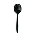 thumbnail image 1 of Boardwalk BWKSOUPBLMW Mediumweight Polypropylene Plastic Soup Spoon Cutlery - Black (1000/Carton), 1 of 4