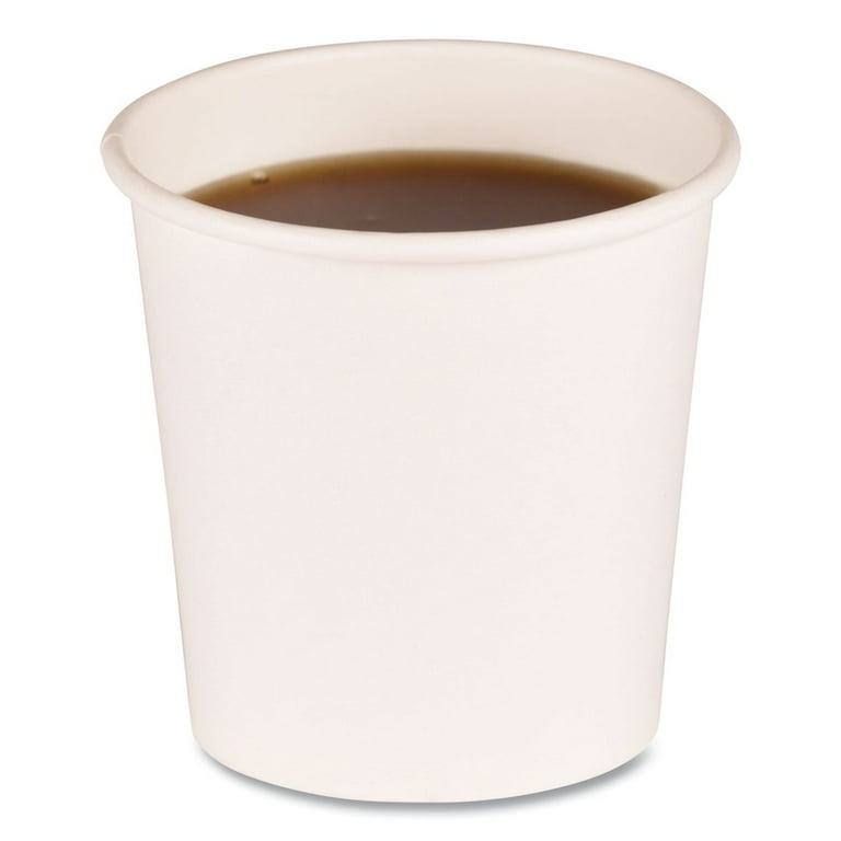 Paper Hot Cups, 4 oz, White, 50 Cups/Sleeve, 20 Sleeves/Carton Paper Hot Cups, 4 oz, White, 50 Cups/Sleeve, 20 Sleeves/Carton