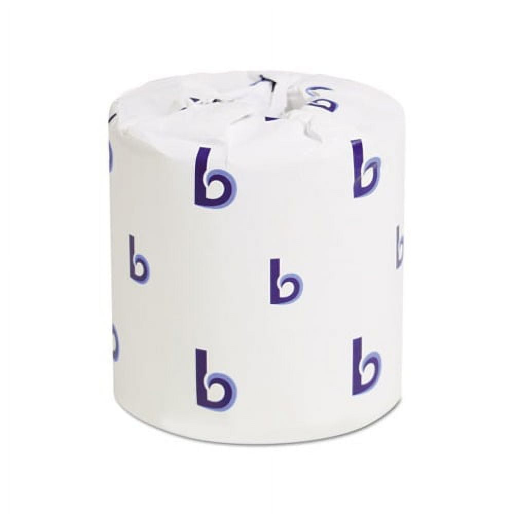 Boardwalk Bathroom Tissue Paper Standard, Septic Safe, 2-Ply, White, 4 x 3, 500 Sheets/Roll, 96/Carton