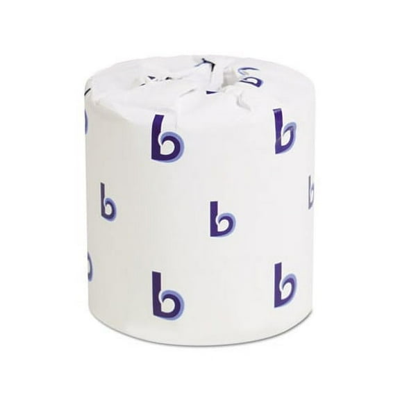 Boardwalk Bathroom Tissue Paper Standard, Septic Safe, 2-Ply, White, 4 x 3, 500 Sheets/Roll, 96/Carton